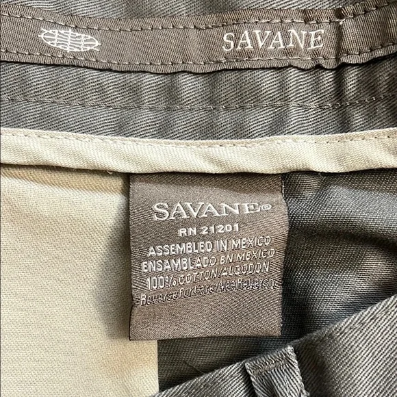 NWT Savane Scotchgard Olive Green Pants Men’s Size 38x34 - Picture 6 of 11